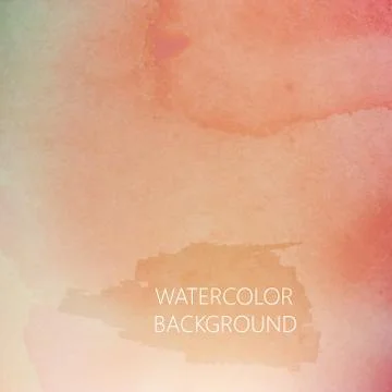 Vector abstract watercolor background for your design Stock Illustration