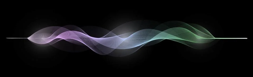 Vector abstract wave lines Stock Illustration