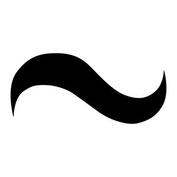 Vector abstract waves icon on white background Stock Illustration
