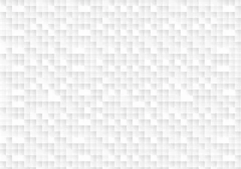 Vector : Abstract white and gray square on white background Stock Illustration