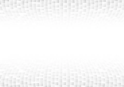Vector : Abstract white and gray square on white background Stock Illustration