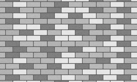 Vector abstract white brick background Stock Illustration