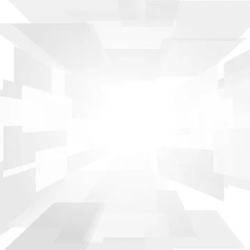 Vector : Abstract white perspective square on white background Illustrazione stock