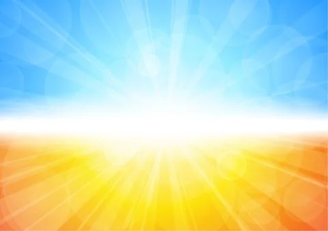 Vector : Abstract yellow and orange with stripe and len flare background Stock Illustration