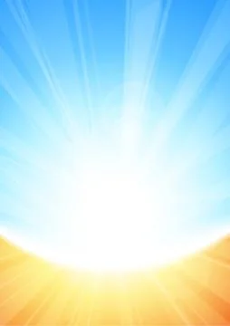 Vector : Abstract yellow and orange with stripe and len flare background Stock Illustration