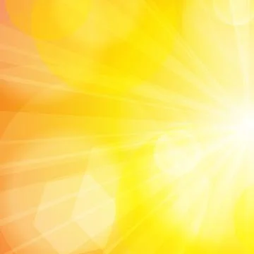 Vector : Abstract yellow and orange sunshine Stock Illustration