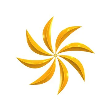 Vector abstract yellow circle. illustration. Speed, bright, sunny, crystal. Stock Illustration