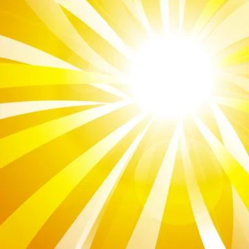 Vector : Abstract yellow stripe sun shine Stock Illustration