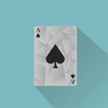Vector ace playing card Illustrazione stock