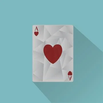 Vector ace playing card Stock Illustration