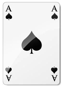 Vector ace of spades Stock Illustration