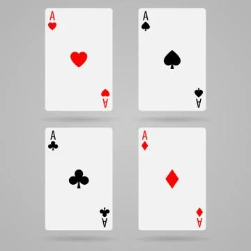 Vector aces cards Stock Illustration