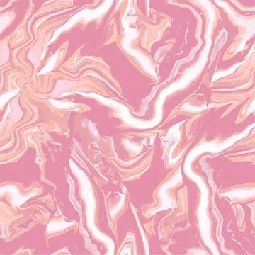 Vector acrylic pouring Fluid Art pattern in beauty pink halftones. Stock Illustration