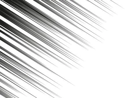 Vector action effects in style of manga comics in form of fast striped black Stock Illustration