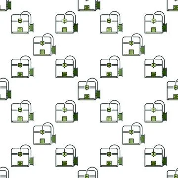 Vector Additive Manufacturing or 3D printer colored seamless pattern Stock Illustration