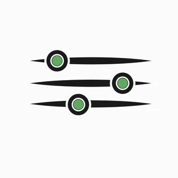 Vector adjustment button icon new Stock Illustration