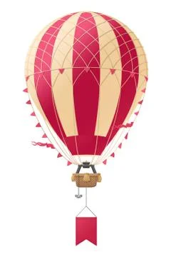 Vector aerostat hot balloon Stock-Illustration