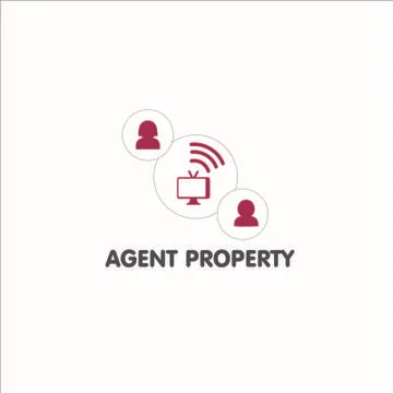 Vector Agent Property logo for company Stock Illustration