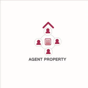 Vector Agent Property logo for company Stock Illustration