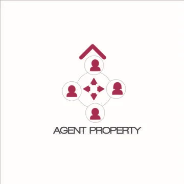 Vector Agent Property logo for company Stock Illustration