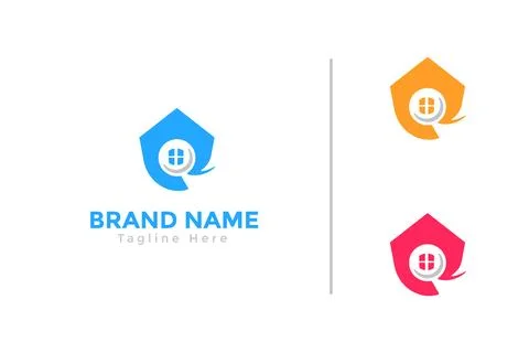 Vector agent real estate logo collection Stock Illustration