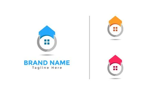 Vector agent real estate logo collection Stock Illustration