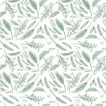 Vector Agriculture Seamless Pattern Stockillustratie