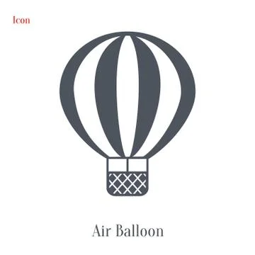Vector Air Balloon icon Stock Illustration