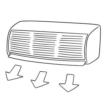 Vector of air conditioner Stock Illustration