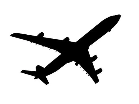 Vector airbus shape Stock Illustration