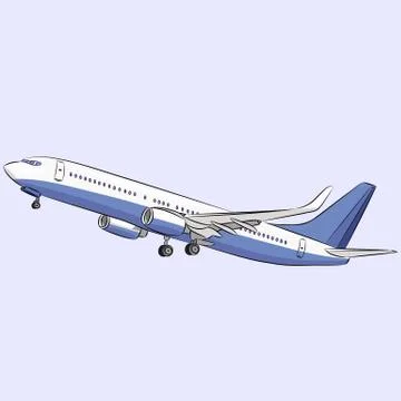 Vector. Aircraft. Stockillustratie