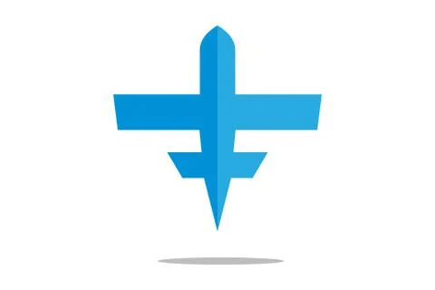 Vector Airplane and Travel Stock Illustration