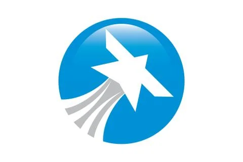 Vector Airplane and Travel Stock Illustration