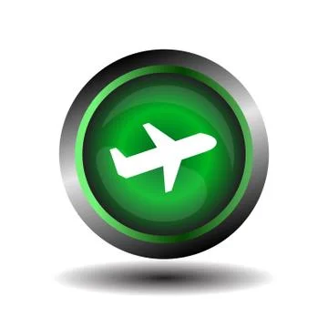 Vector airplane icon Stock-Illustration