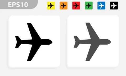 Vector airplane icon Stock Illustration
