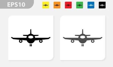 Vector airplane icon Stock Illustration
