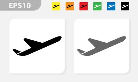 Vector airplane icon Stock Illustration