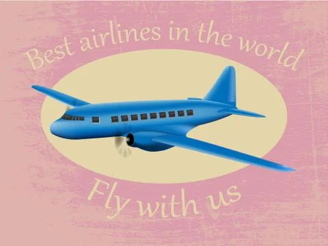 Vector airplane Stock Illustration