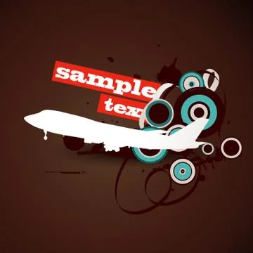 Vector airplane Stock Illustration