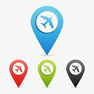 Vector airplane pointers Stock Illustration