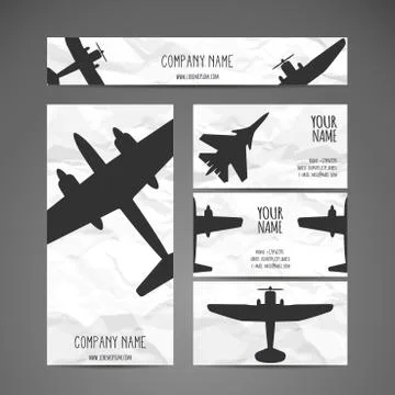Vector Airplanes Stock Illustration