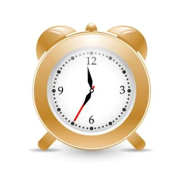 Vector alarm clock Illustrazione stock