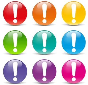 Vector alert icons Stock Illustration