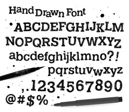 Vector Alphabet. Exclusive Custom Letters. Stock Illustration