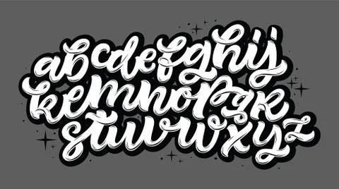 Vector Alphabet. Exclusive Custom Letters. Stock Illustration