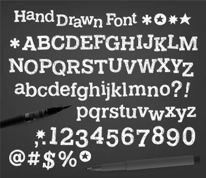 Vector Alphabet. Exclusive Custom Letters. Stock Illustration
