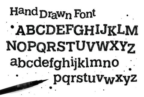 Vector Alphabet. Exclusive Custom Letters. 스톡 일러스트