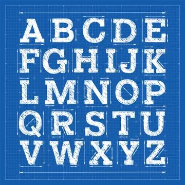 Vector Alphabet. Exclusive Custom Letters. 스톡 일러스트