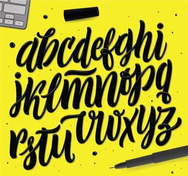 Vector Alphabet. Exclusive Custom Letters. Stock Illustration