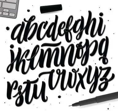 Vector Alphabet. Exclusive Custom Letters. Stock Illustration